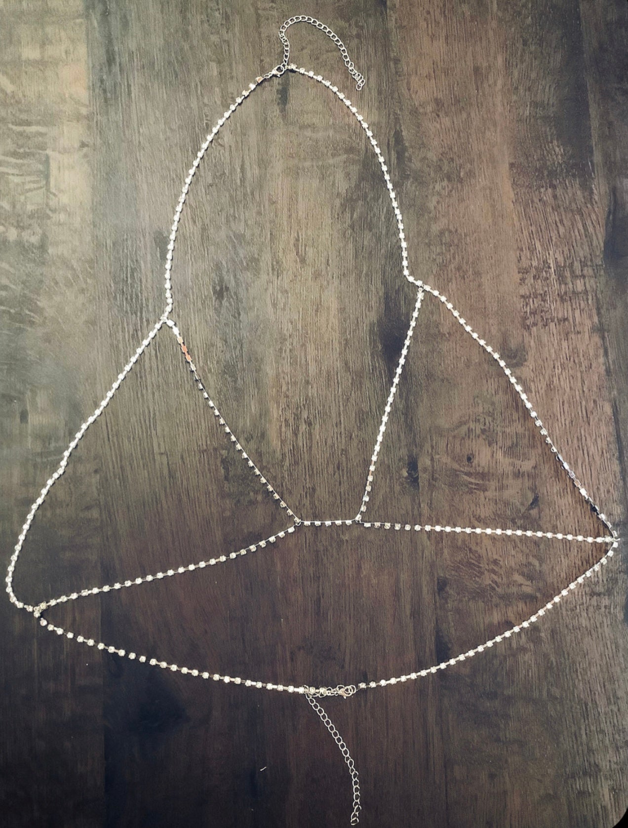 Rhinestones bra harness